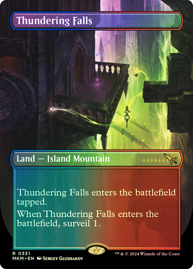 MTG【ボーダーレス】轟音の滝/Thundering Falls【Foil】日 FOIL)(フル