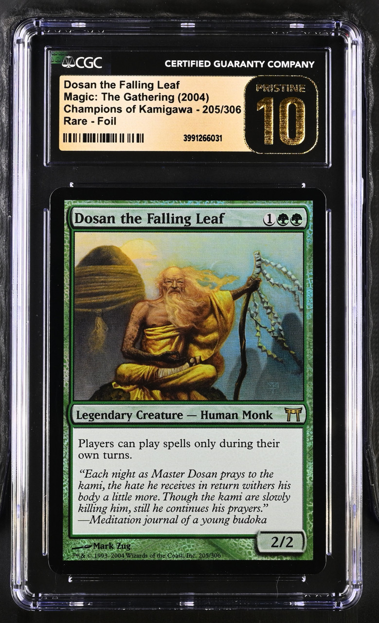DOSAN THE FALLING LEAF Champions of Kamigawa Foil CGC 10 - Nostalgium
