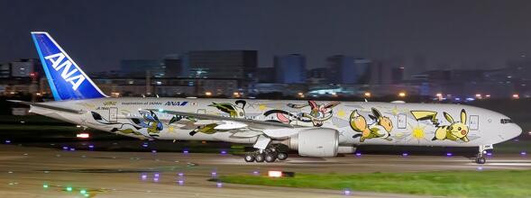 航空機・ヘリコプター ANA B777-300ER JA784A Eevee Jet FlapDown