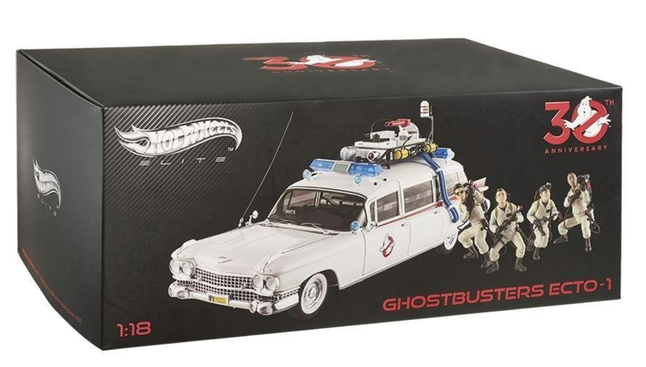 1/18 Hotwheels Hot Wheels Elite 1959 Cadillac Ambulance Ecto-1