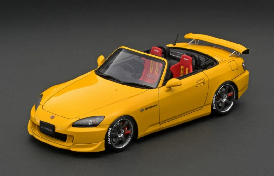 1/18 Ignition Model Honda S2000 (AP2) Yellow - LIVECARMODEL.com