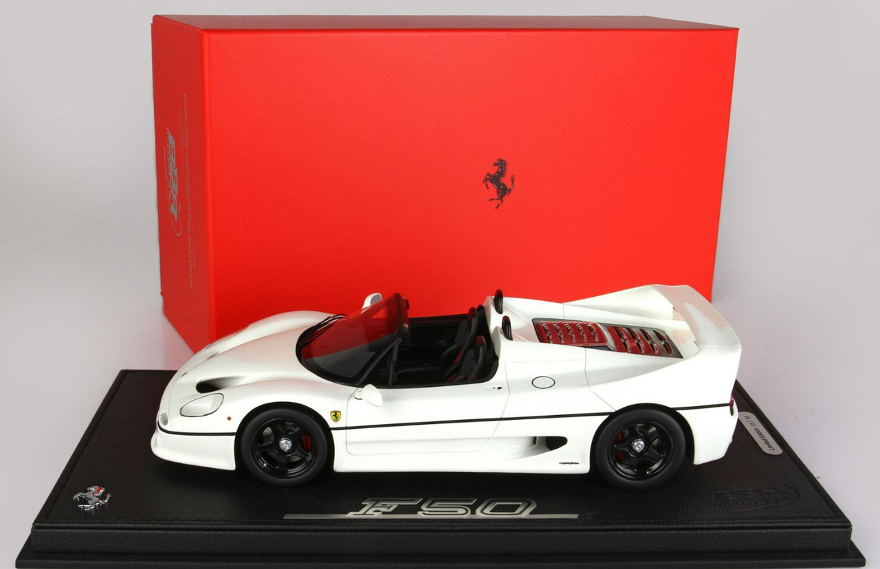1/18 BBR 1995 Ferrari F50 Spider (White) Resin Car Model Limited