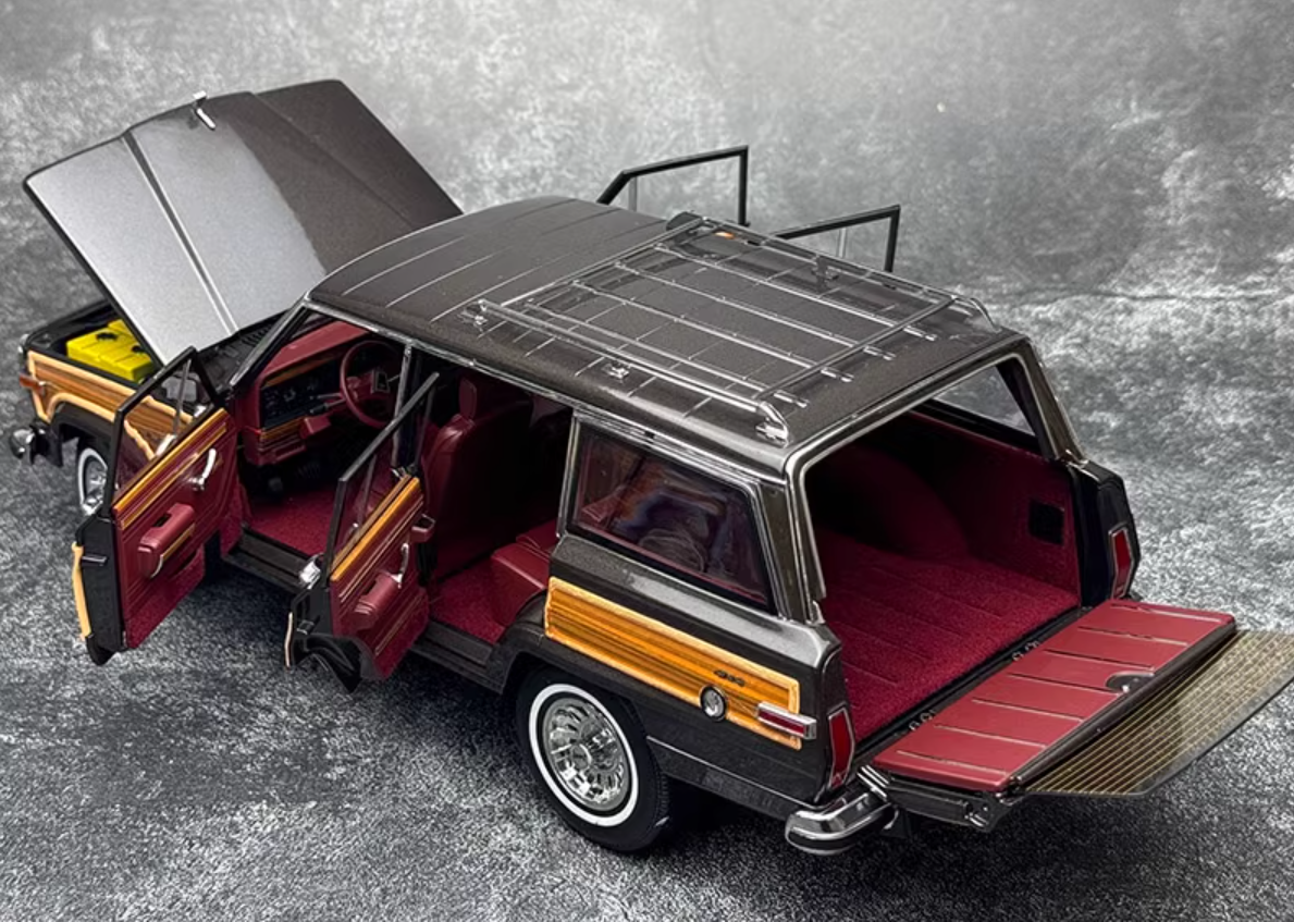 1/18 DD Model 1989-1991 Jeep Wagoneer (Dark Grey) Diecast Car
