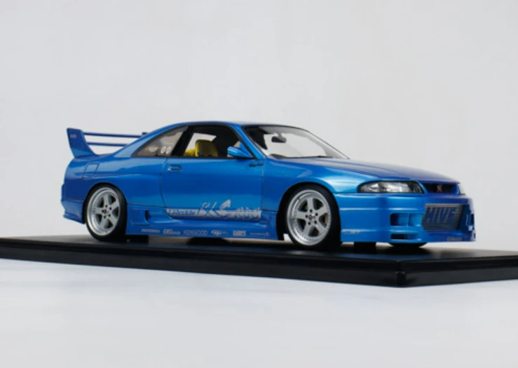 1/18 Ignition Model GReddy Nissan GT-R Skyline (BCNR33) Blue