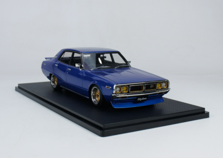 1/18 Ignition Model Nissan Skyline 2000 GT-X (GC110) Blue Metallic