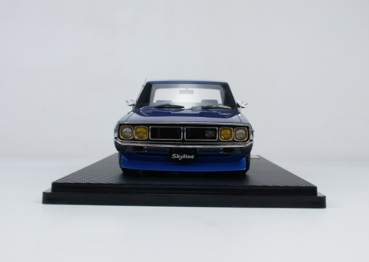 1/18 Ignition Model Nissan Skyline 2000 GT-X (GC110) Blue Metallic