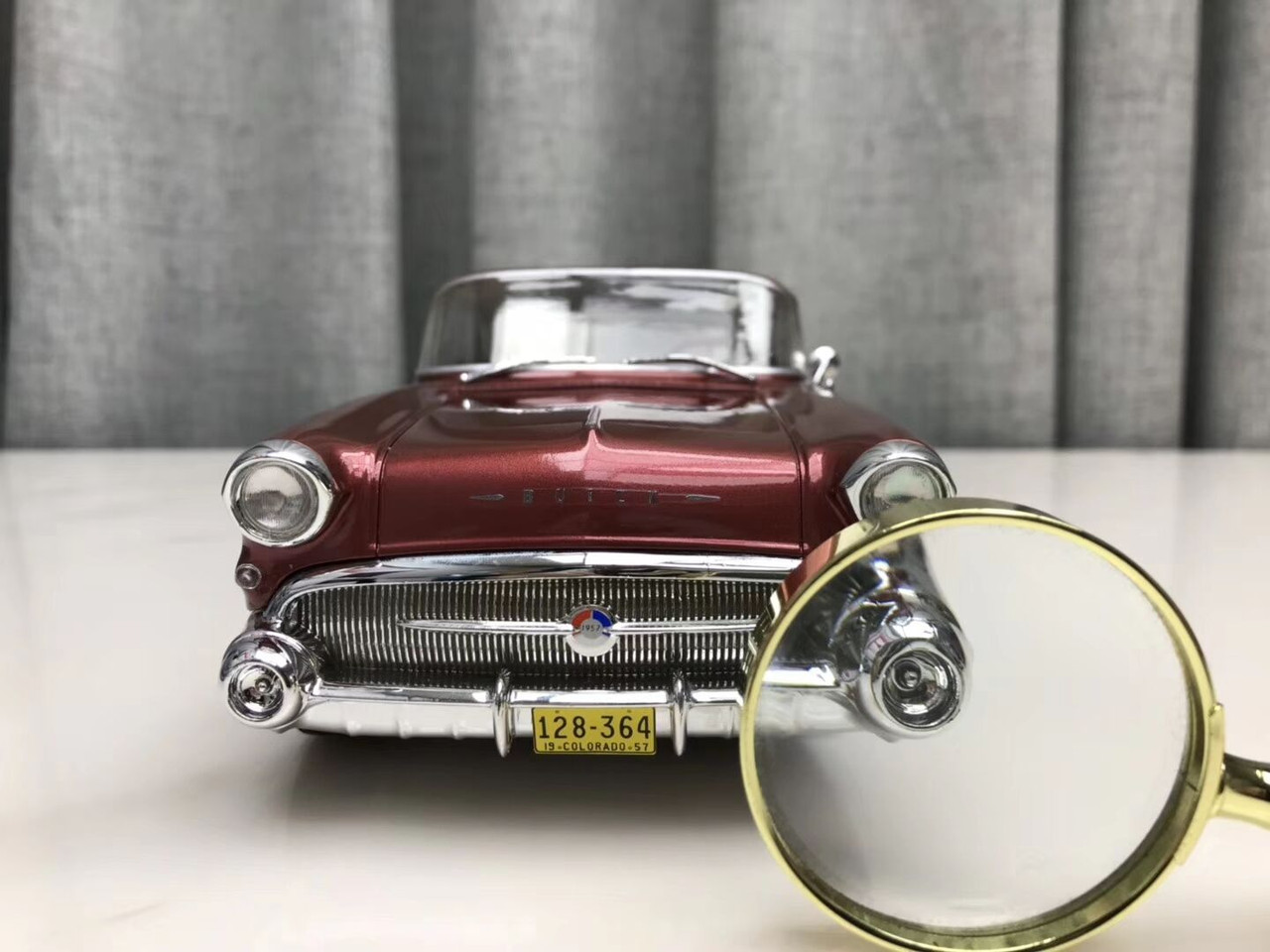 1/18 BOS 1957 Buick Century Caballero Estate Wagon (Red) Resin Car