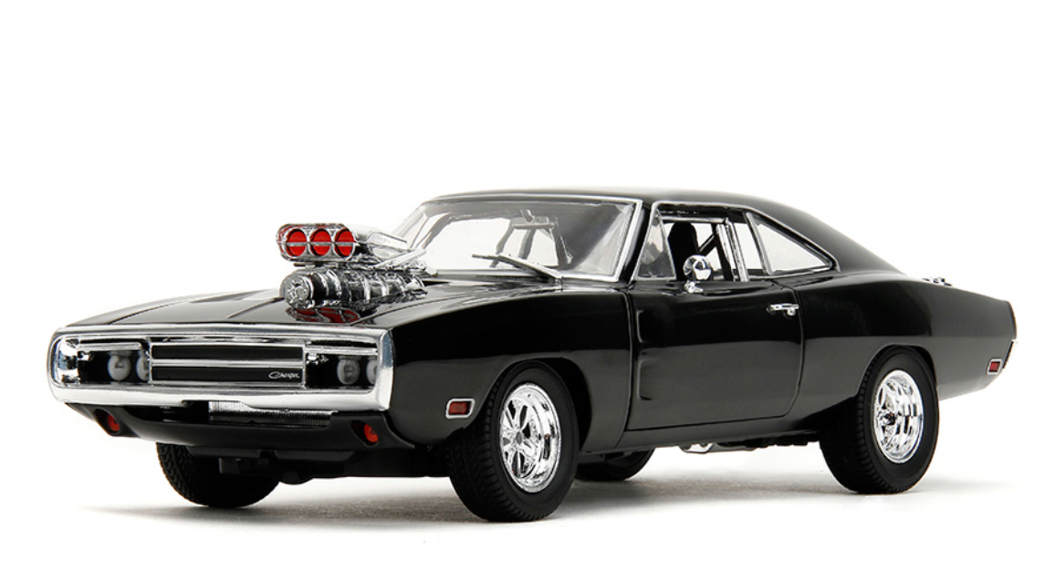 1/24 Jada Fast & Furious 1970 Dodge Charger R/T TrueSpec (Black