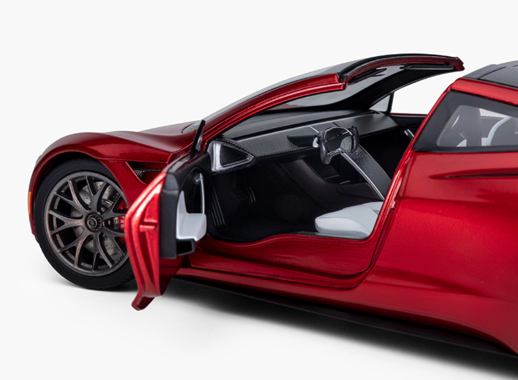 1/18 Official Dealer Edition Tesla Roadster (Red) Diecast Car