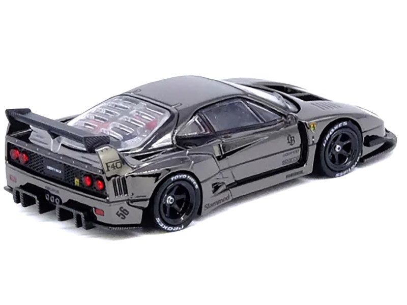 1/64 Inno Ferrari F40 LBWK (Chrome Black) Car Model - LIVECARMODEL.com