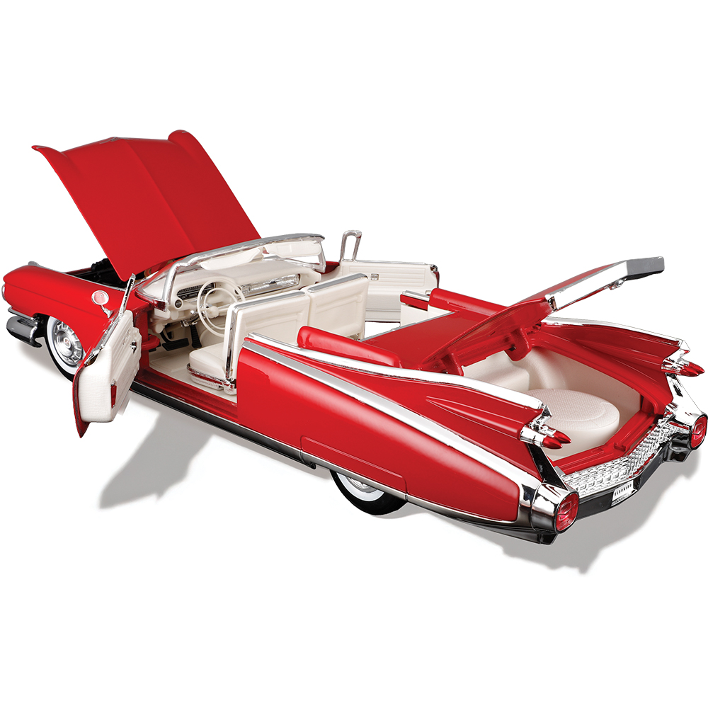 1959 Cadillac Eldorado Biarritz Red/White Diecast Model Car | Maisto
