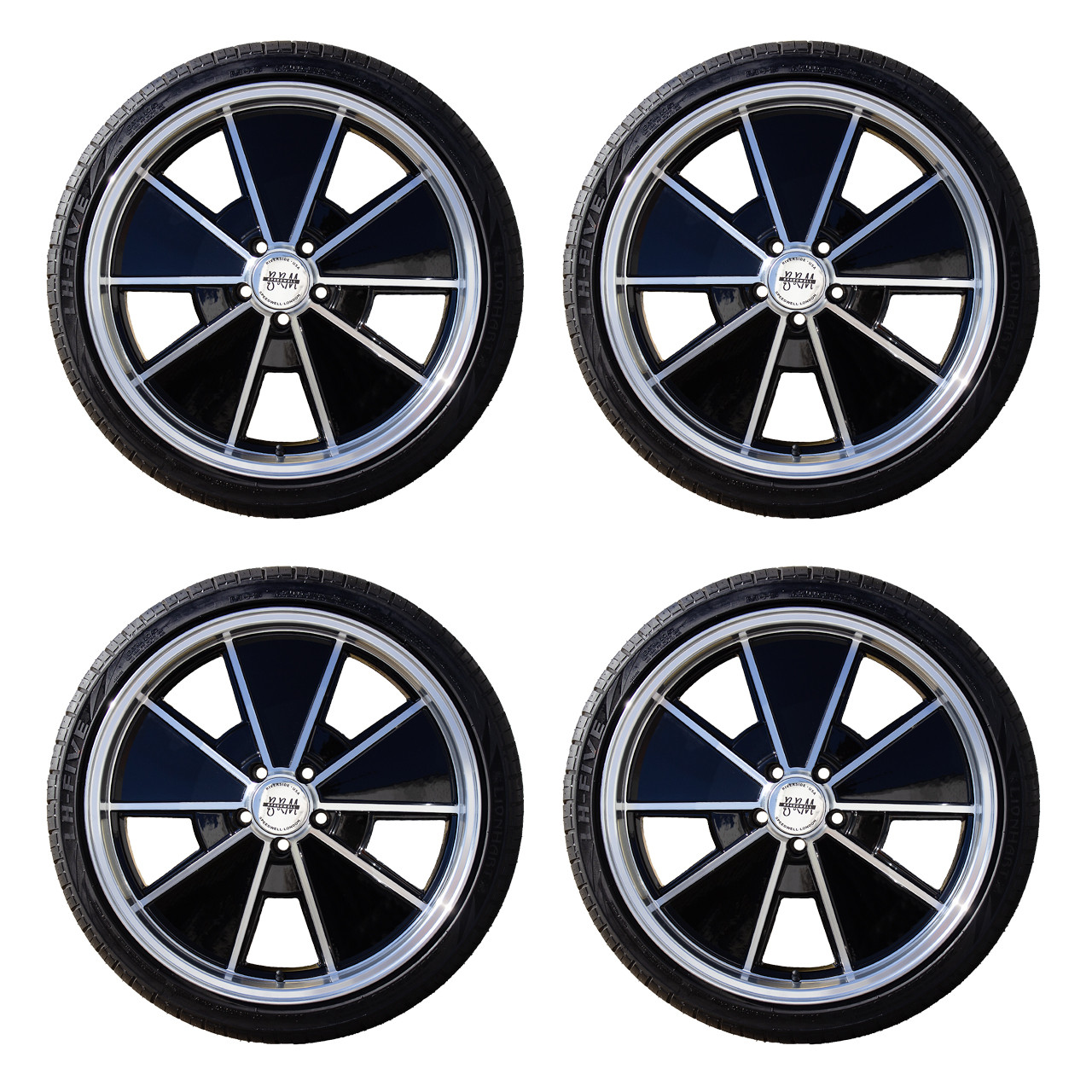 C32-8020BRM511240-KT - WHEEL/TIRE PACKAGE - BLACK MACHINED FACE 20