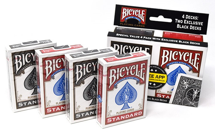 Bicycle 808 Playing Cards 4 Pack - RedBlack