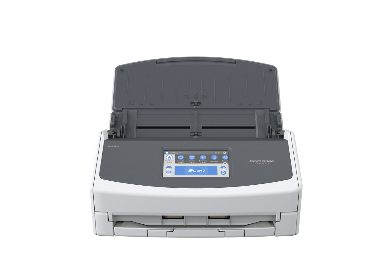 ScanSnap iX1600 Touch Screen Scanner for PC and Mac (White) | PCI