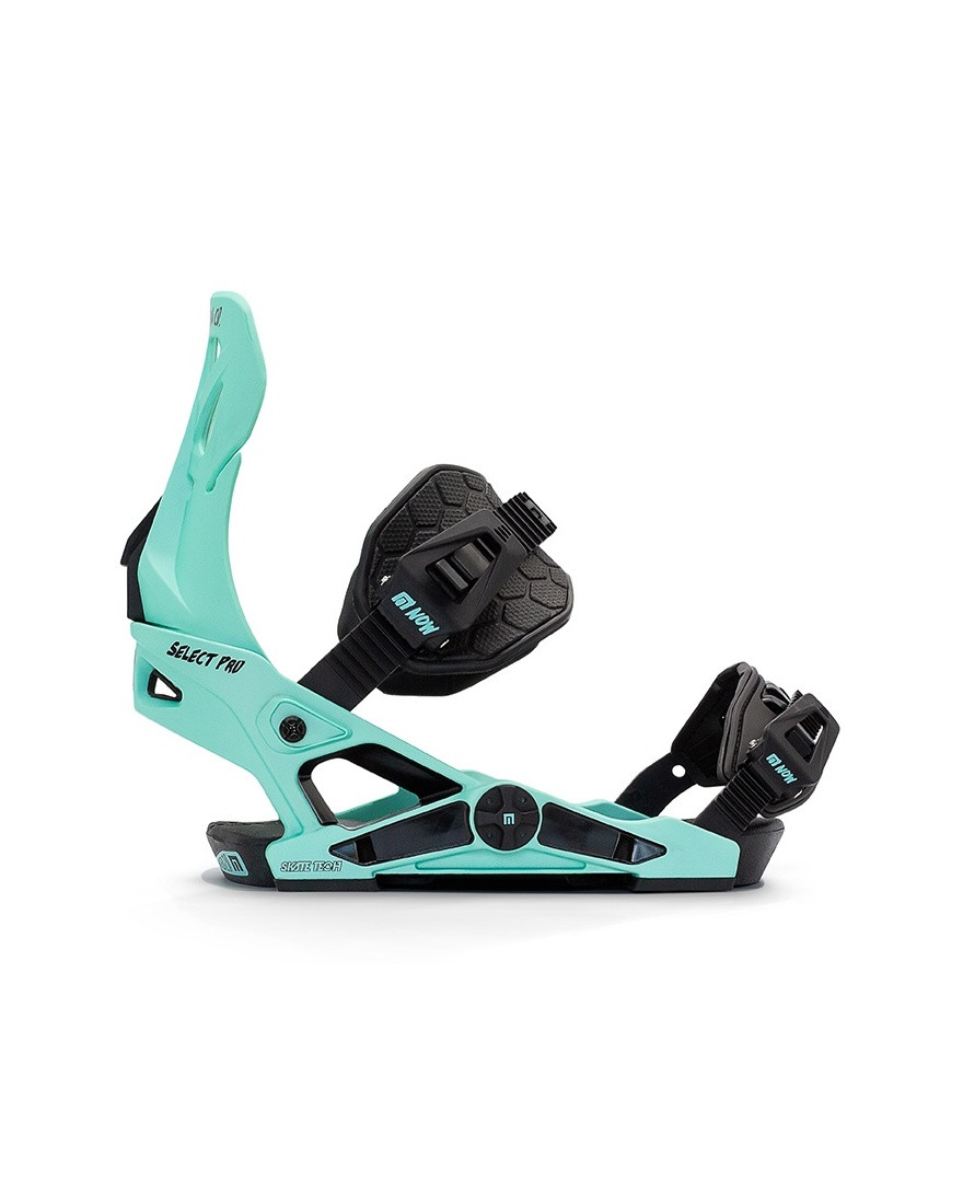 Now Select Pro Snowboard Bindings Aqua Black | Boardparadise.com
