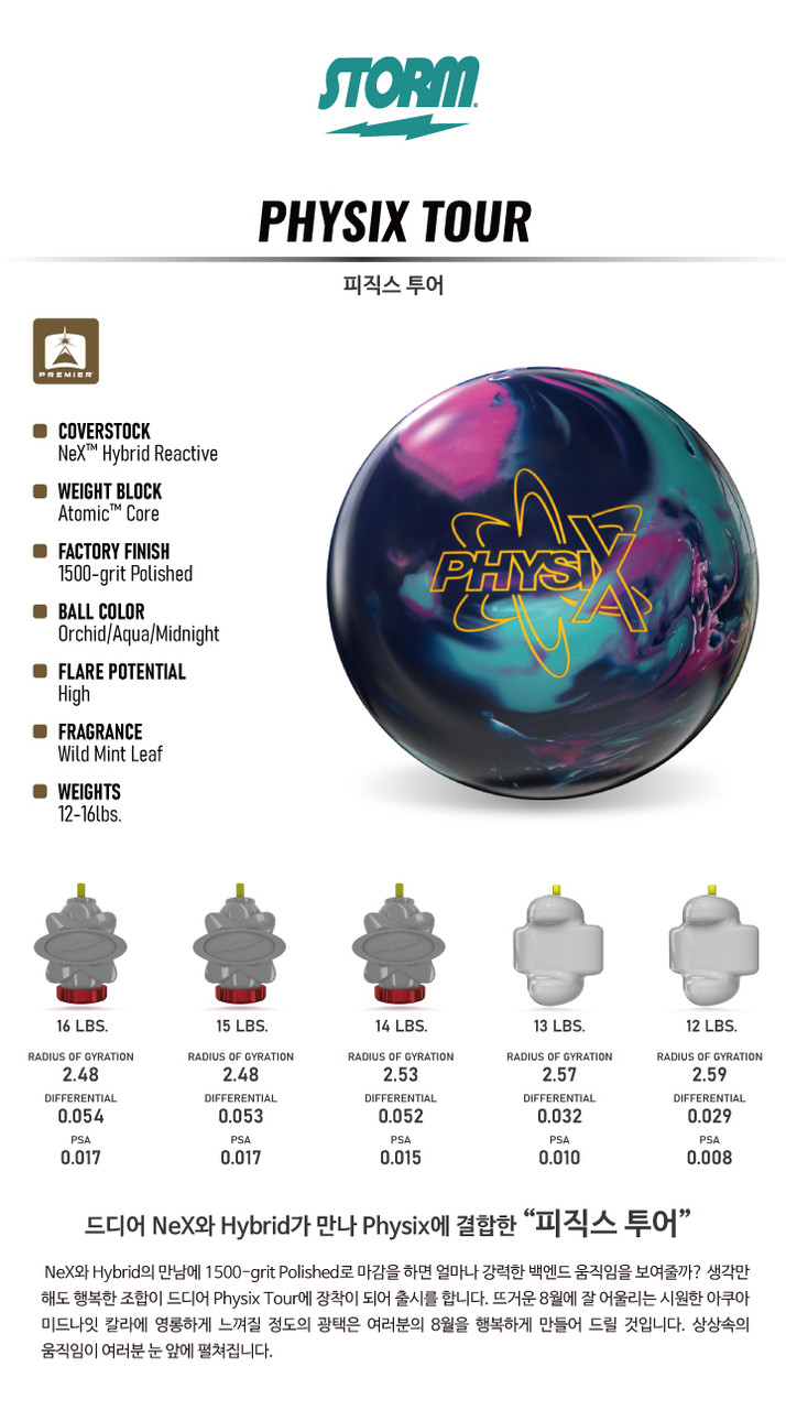 Storm Physix Tour Bowling Ball - 123Bowl