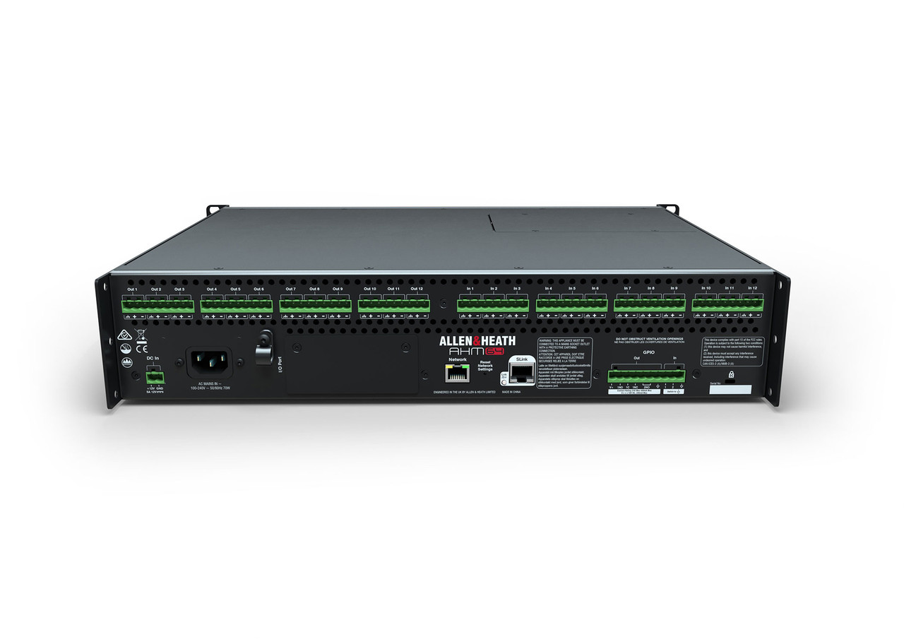 Allen & Heath AH-AHM-64 64x64 Audio Matrix Processor - GoKnight