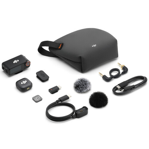 DJI Mic 3 Compact Wireless Microphone System/Recorder for Camera