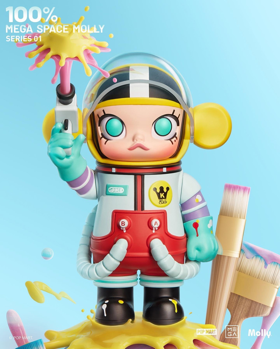 100% Mega Space Molly Series Blind Box by Kenny Wong - myplasticheart