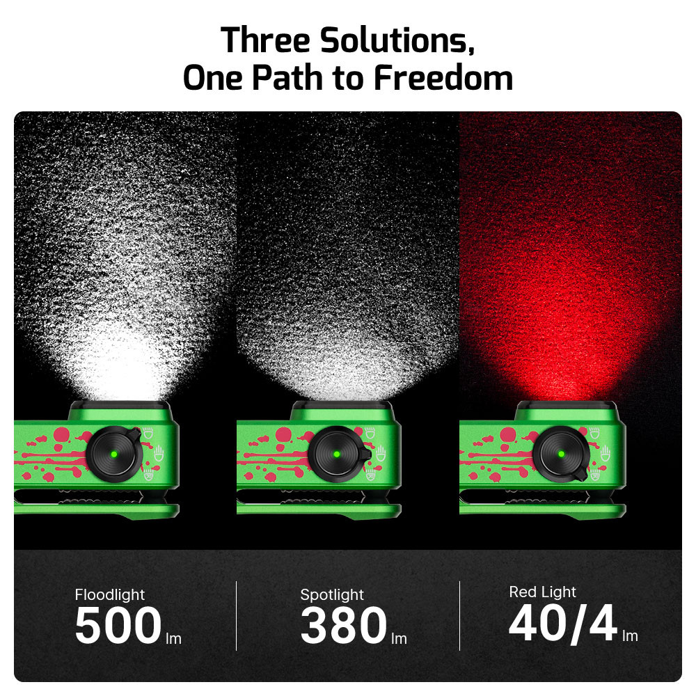 Olight Oclip Pro Zombie Green Limited Edition Clip-On Flashlight