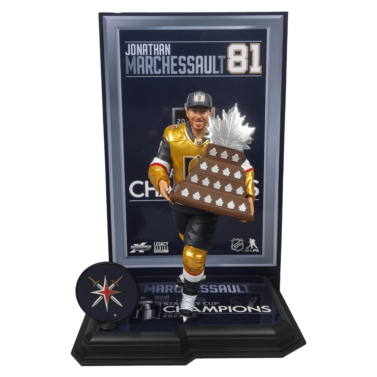Jonathan Marchessault w/Conn Smythe Trophy & Stanley Cup (Vegas