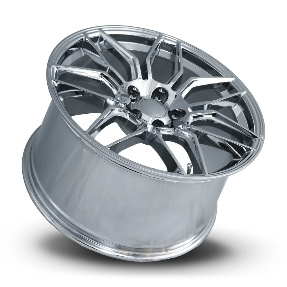 FR 401F C8 Z06 Replica Rear Wheel, Chrome, 20x11