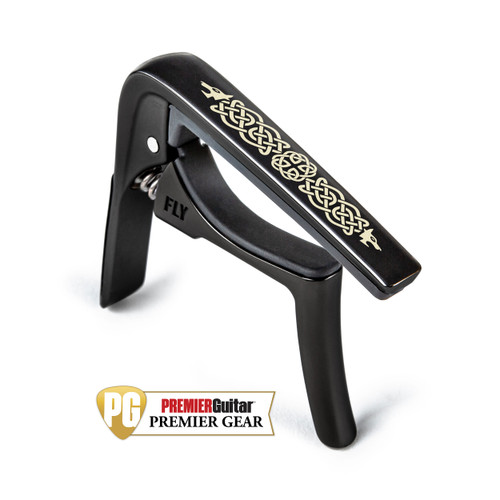 TRIGGER® FLY™ CAPO CELTIC KNOT EDITION CURVED - BLACK