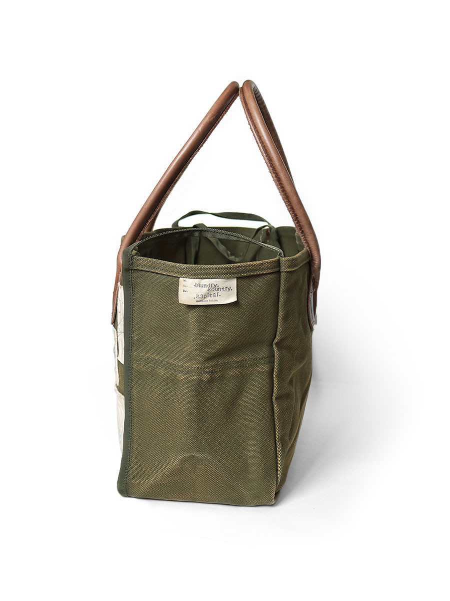 KAPITAL Bag No. 4 Army Canvas MILK BAG (10 year Processing) XS