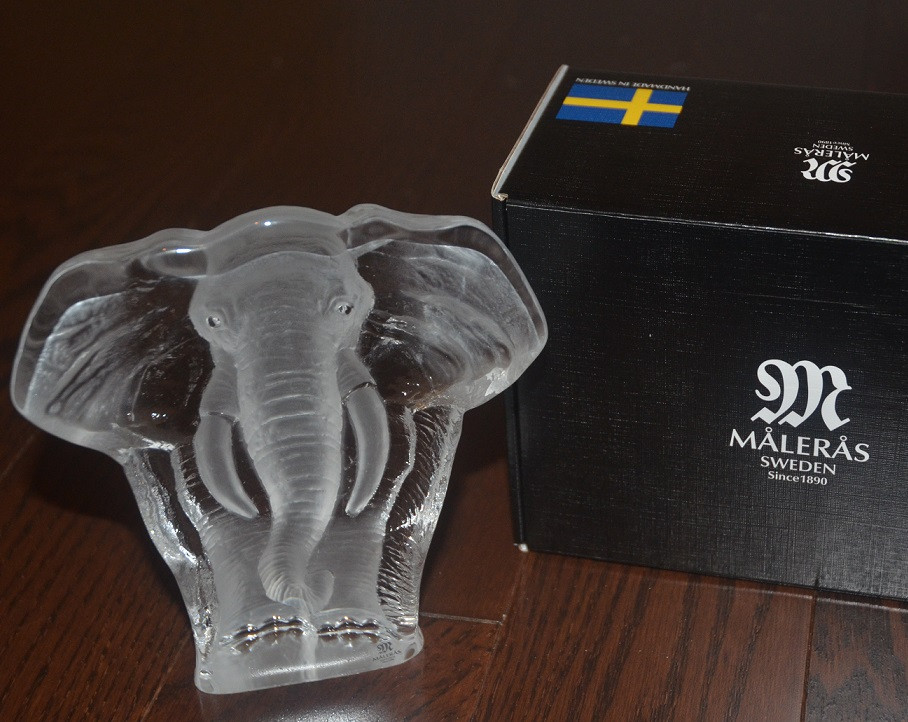 Elephant Crystal Sculpture | 33664 | Mats Jonasson Maleras