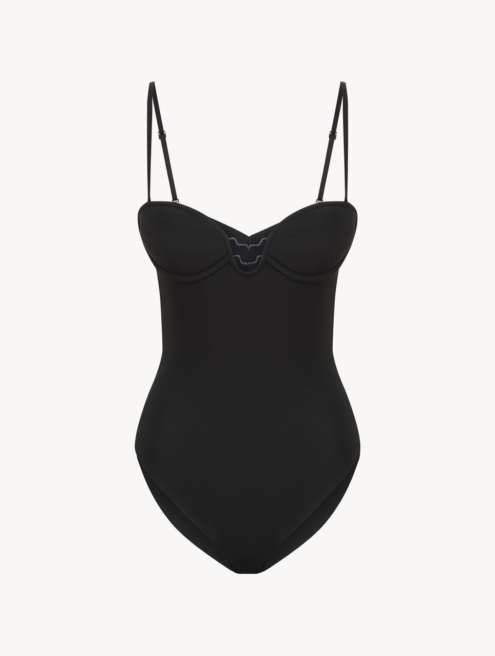 ブラック アンダーワイヤー＆パデッド ボディスーツ | La Perla