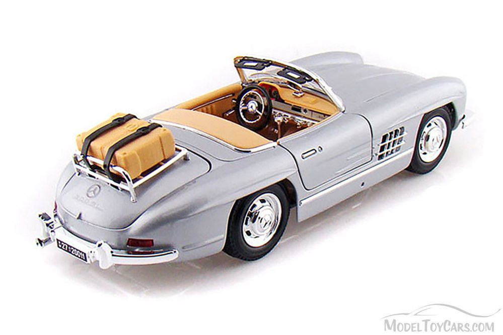 1957 Mercedes-Benz 300 SL Convertible, Silver - Bburago 12049 - 1