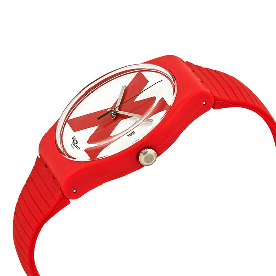 Swatch XX-Rated White Red X Dial Men's Watch SUOR400 7610522780644