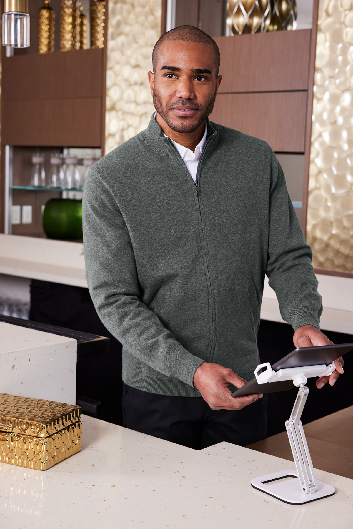 Port Authority Easy Care Full-Zip Sweater | Product | Port Authority