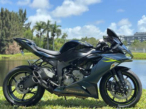 Used 2023 Kawasaki Ninja ZX-6R Metallic Matte Twilight Blue