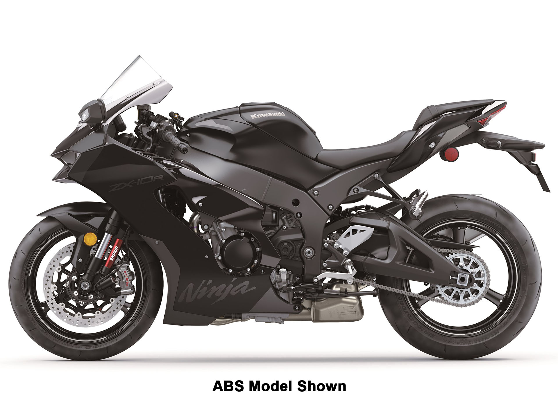 New 2024 Kawasaki Ninja ZX-10R Metallic Flat Spark Black / Ebony
