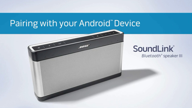 SoundLink® Bluetooth® speaker III | Bose Support