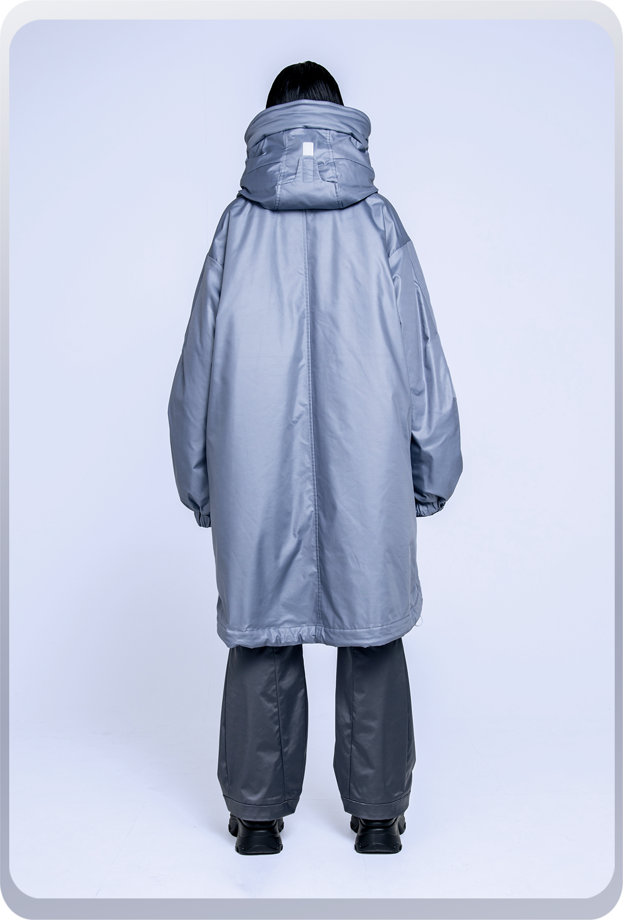 RESTOCK] ｼｪﾙﾀｰｺｰﾄ:long model / ｽﾚｰﾄﾌﾞﾙｰ – chloma - official web store