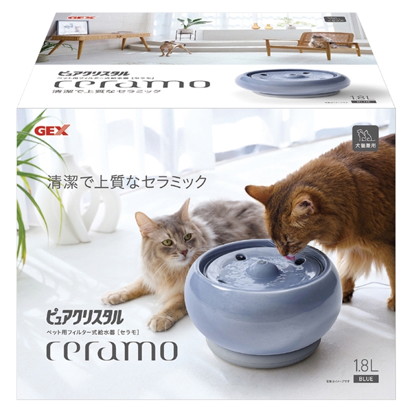ジェックス ピュアクリスタル セラモ ブルー 1.8L 犬猫用