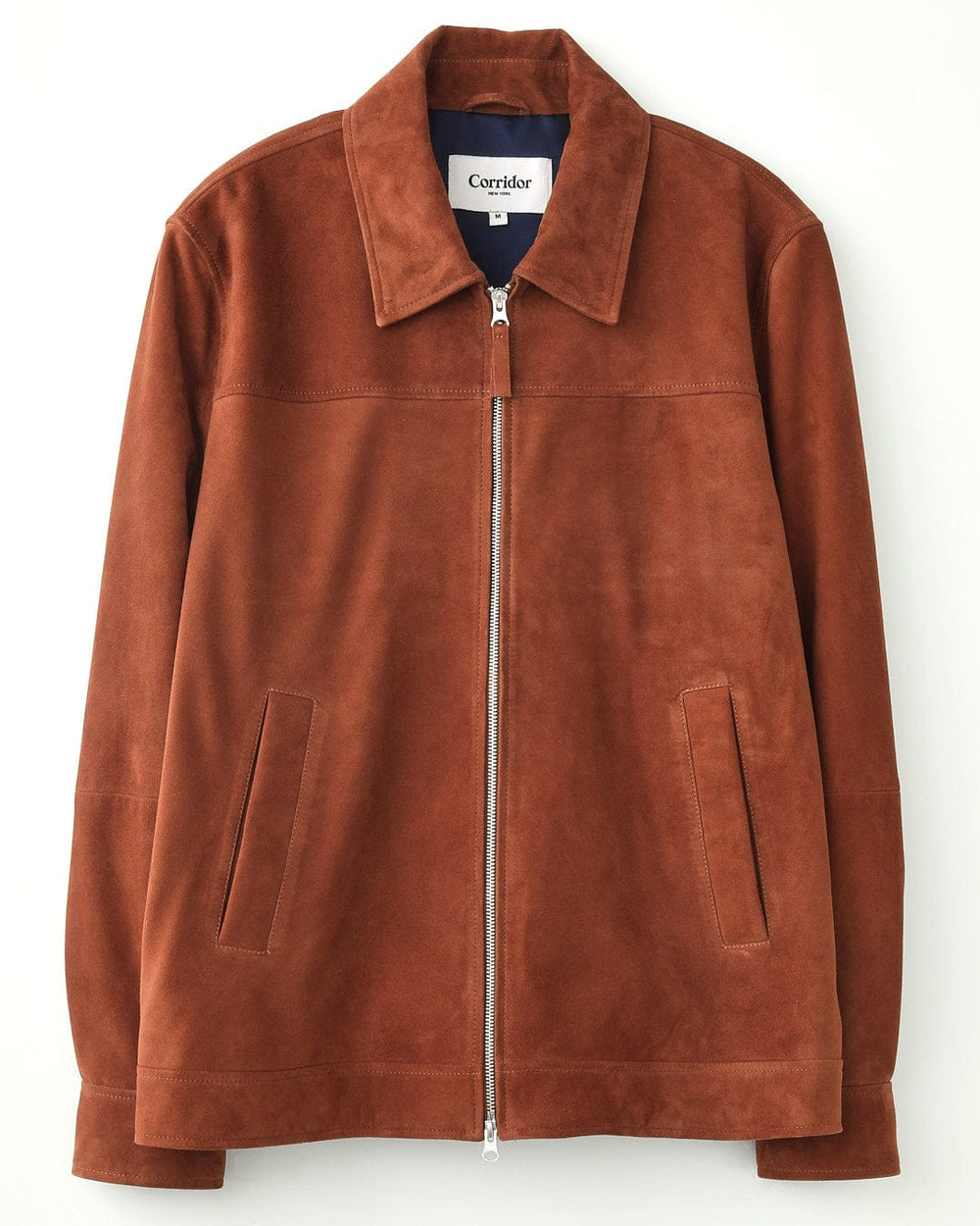 Suede Zip Jacket - Tobacco – Corridor