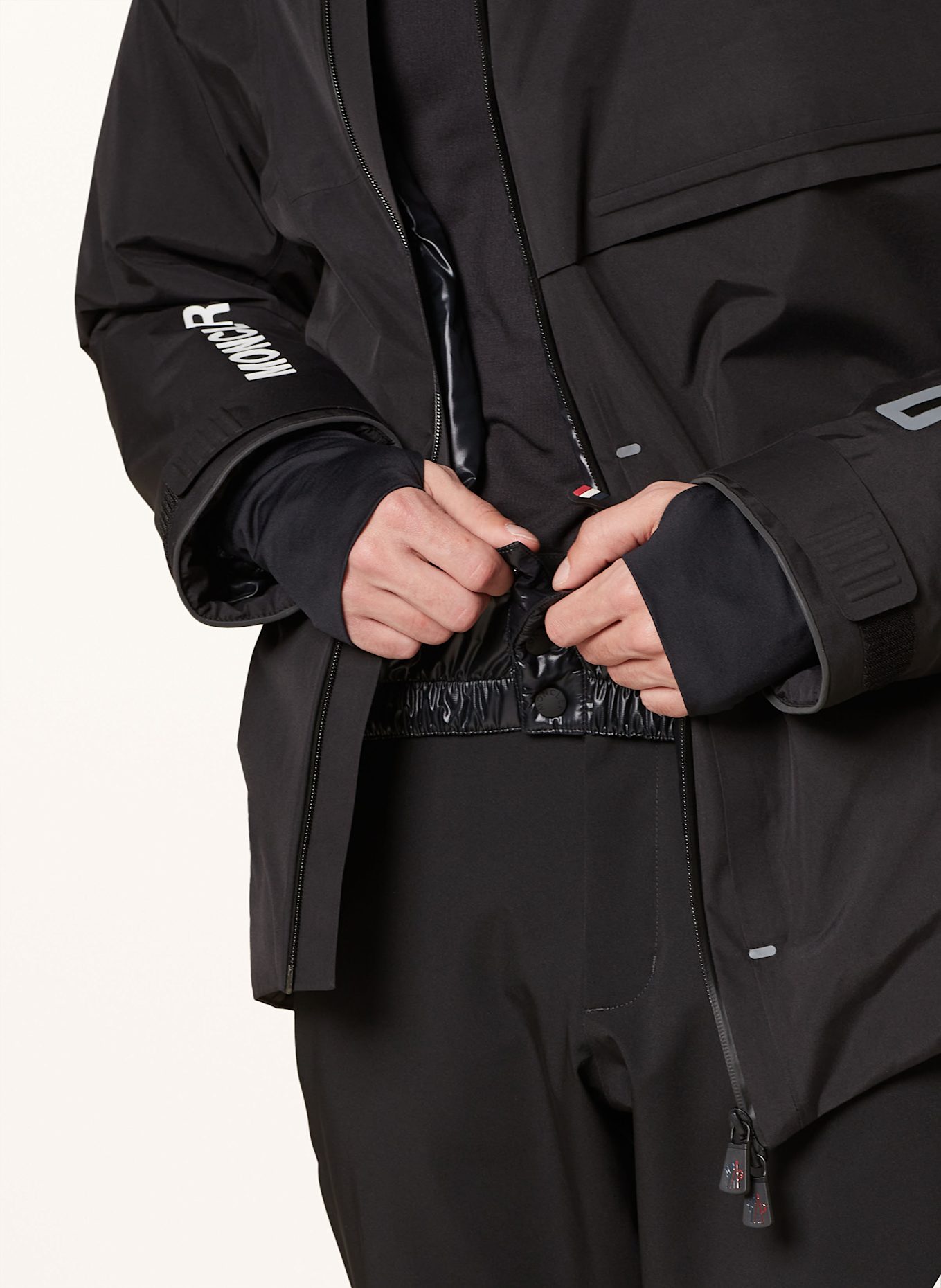 MONCLER GRENOBLE STAZ ski jacket in black