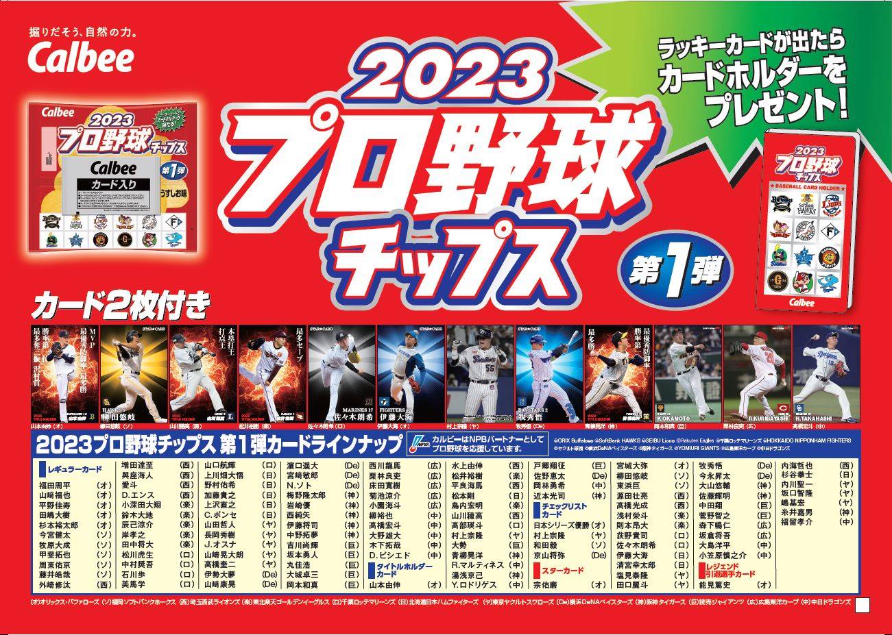 WBC制覇を追い風に 50周年のカルビー「プロ野球チップス」カード