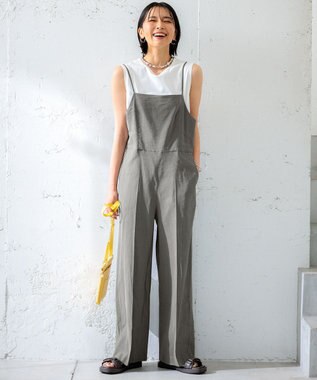 CLASSY.6月号掲載/洗える】リネンレーヨンストレッチ サロペット / 23