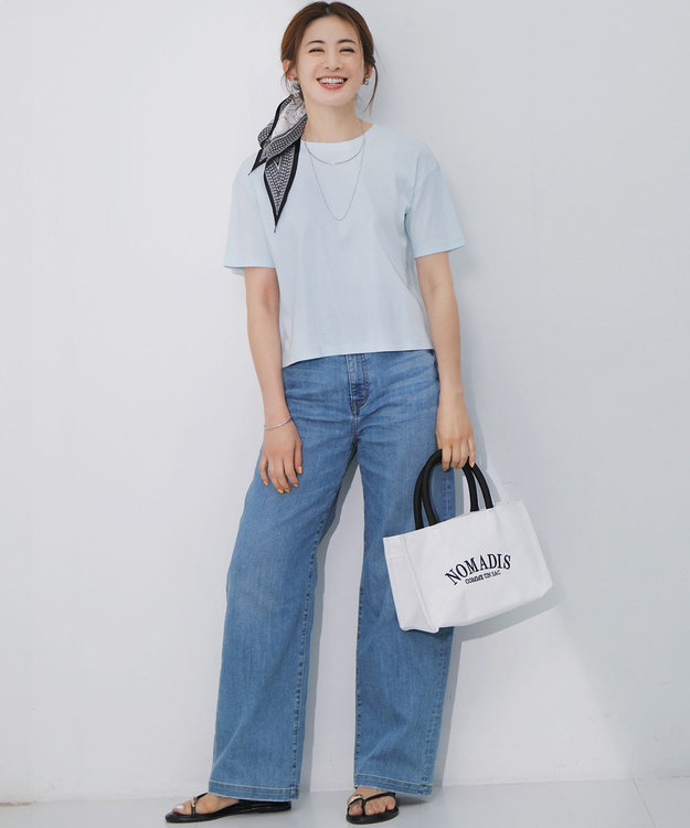 一部先行予約/見上愛さん着用/接触冷感】23区DENIM サマー ストレート