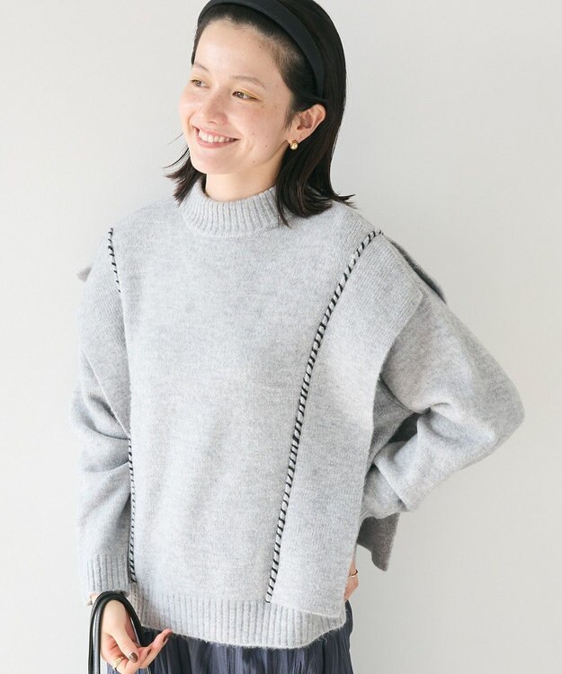 洗える/ハンドステッチデザインニットプルオーバー / CRAFT STANDARD