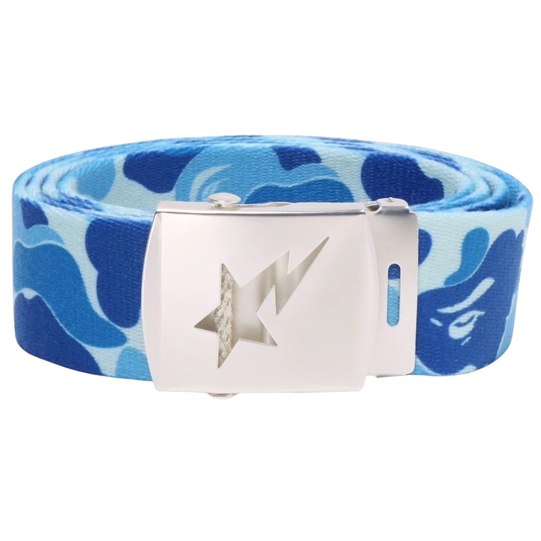 A Bathing Ape ABC Camo GI Belt blue