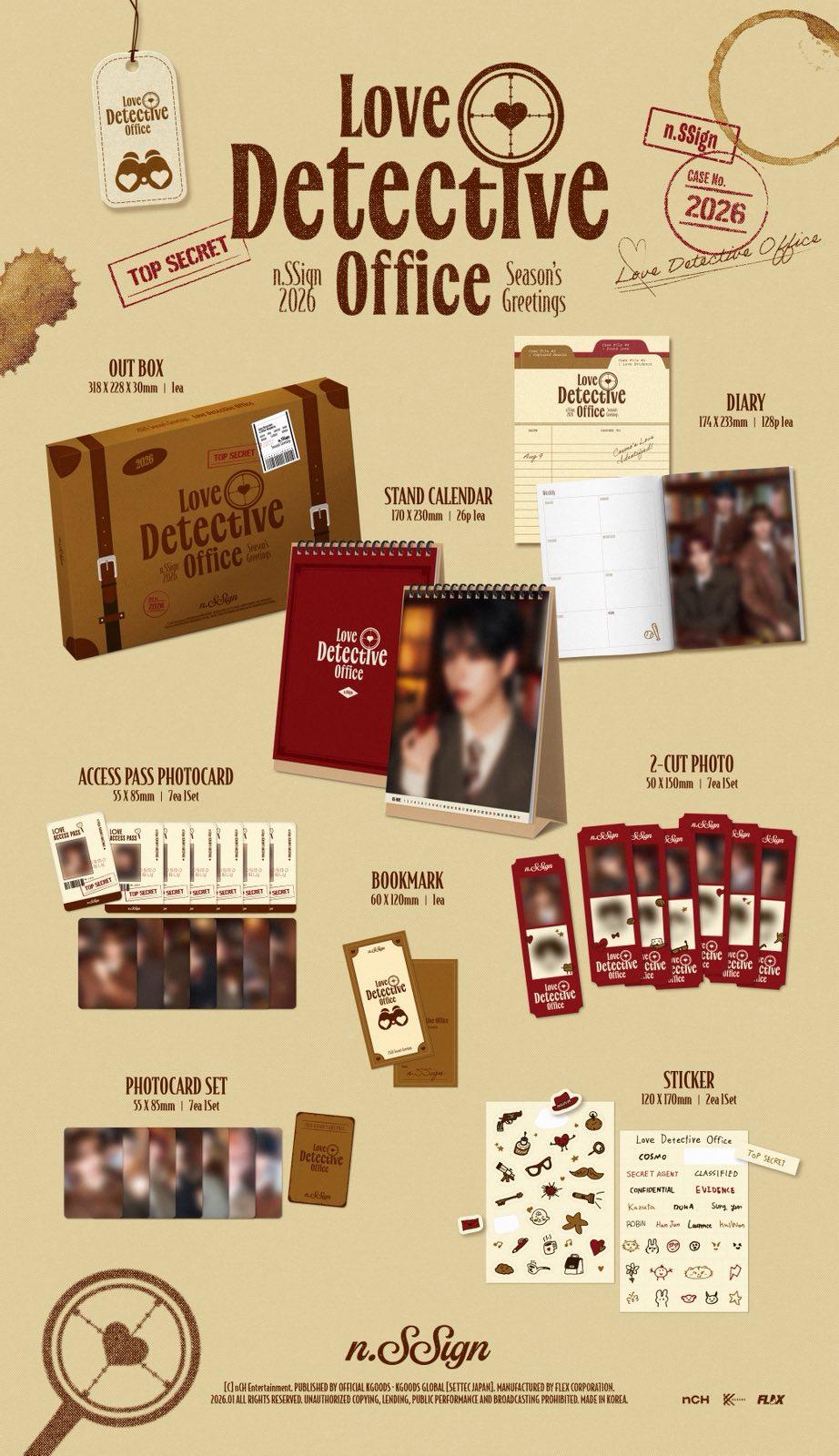n.SSign 2026 Season's Greetings [Love Detective Office]発売決定の