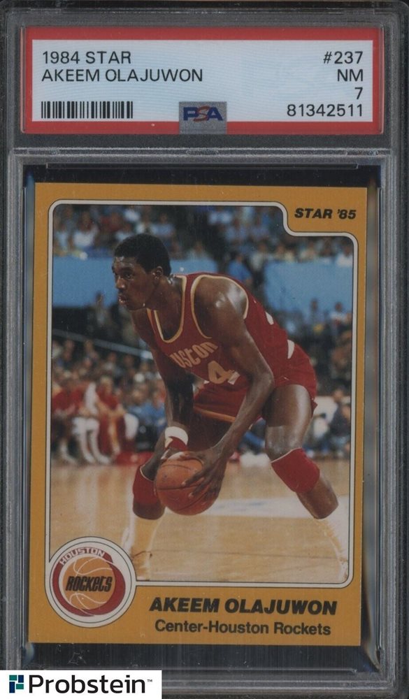 Auction Prices Realized Basketball Cards 1984 STAR Akeem Olajuwon