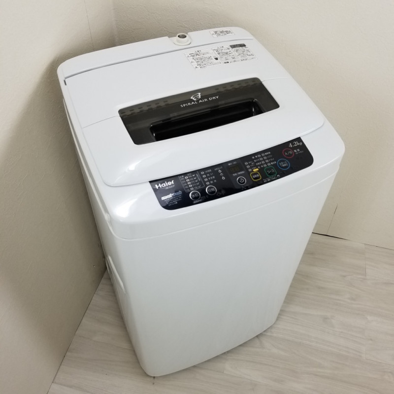 洗濯機 ハイアール 4.2kg JW-K42F-K 2011年〜2013年製造 一人暮らし