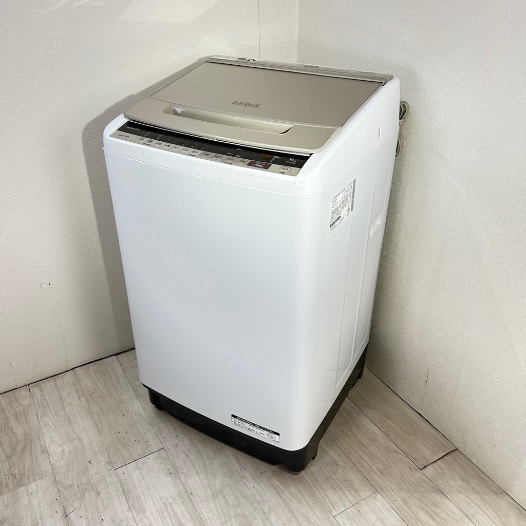 10kg 全自動洗濯機 ビートウォッシュ 日立 BW-V100E 2019年製造