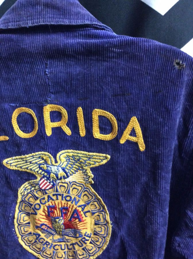 Retro Ffa Jacket – Corduroy – Florida – Grand Ridge – Vocational